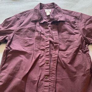 LL Bean Men's BeanFlex Twill Shirt, Traditional Untucked Fit, Short-Sleeve